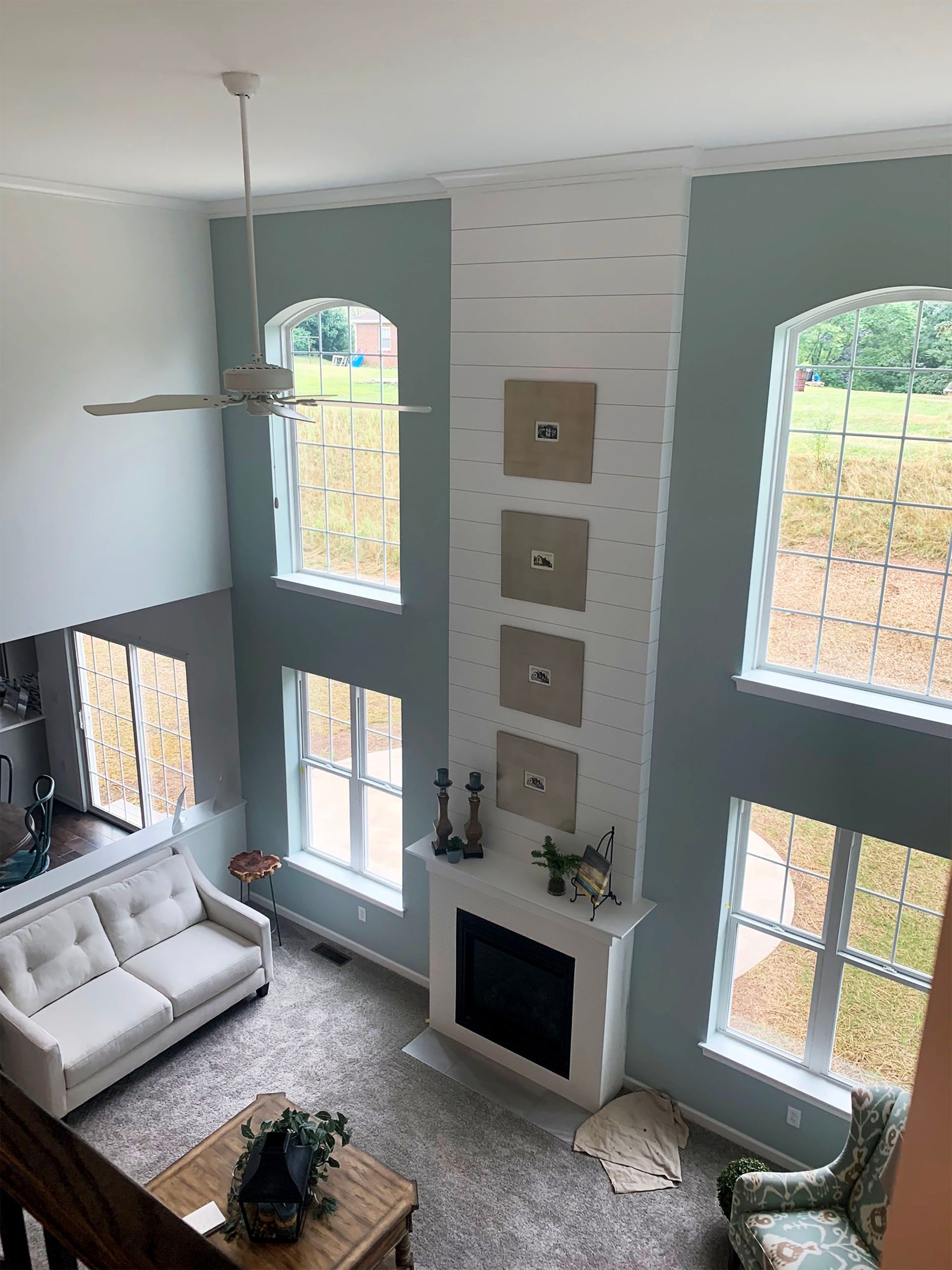 Custom color High Wall, Gloss Panel, Stained Handrails, Gloss Spindles