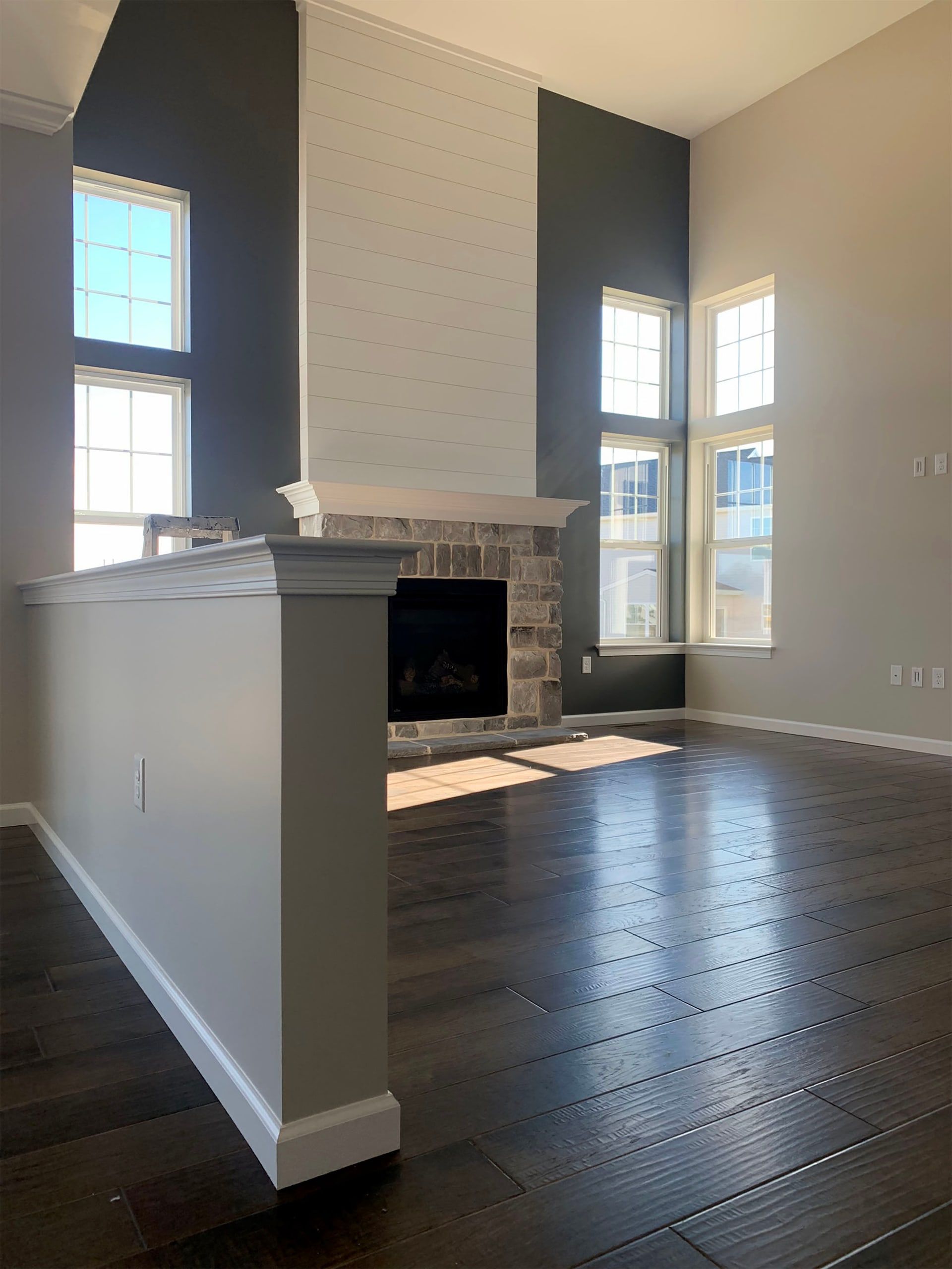 Custom Interior Painting, Eggshell Wall, white Ceiling, Semi-Gloss Trims