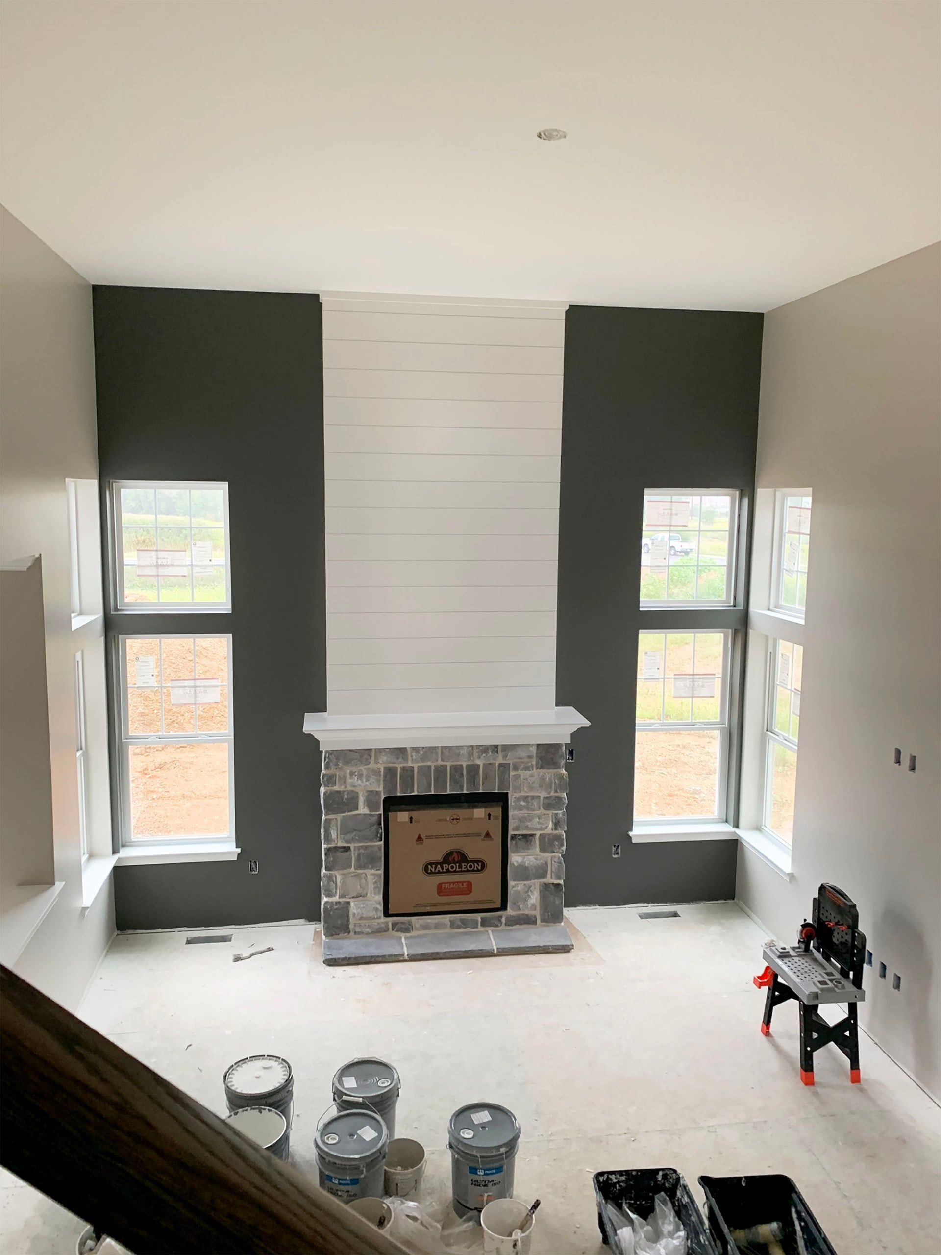 Residential House Spraying, Remodeling, High Walls Painting, Living Room Painting