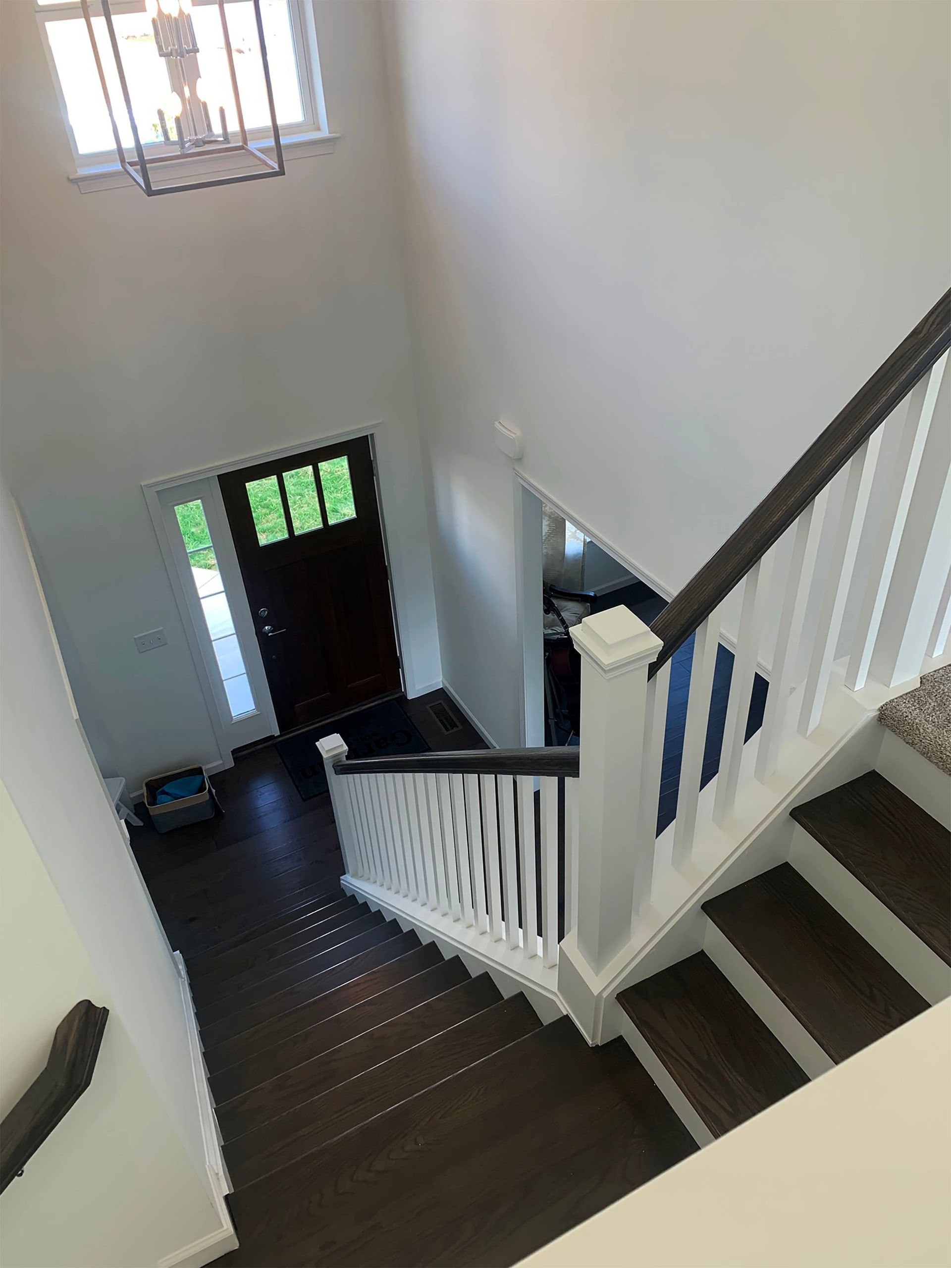 Stain and Varnish Steps, Match Stain Colors to Floor, Gloss Trims, Gloss Kickers, Gloss Baseboards